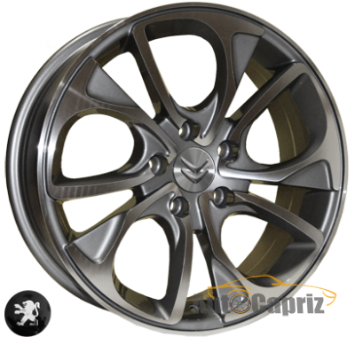 Диски Replica Peugeot Z1010 DGMF R16 W6.5 PCD4x108 ET25 DIA65.1